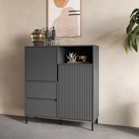 Avenell Tall Sideboard in in Anthracite