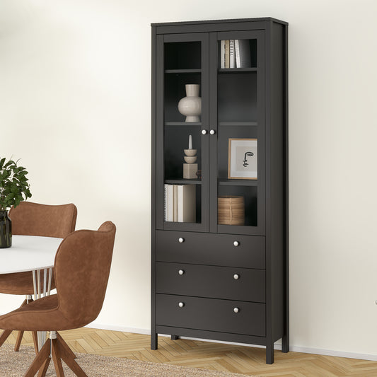 Harrow China Cabinet in Matt Black