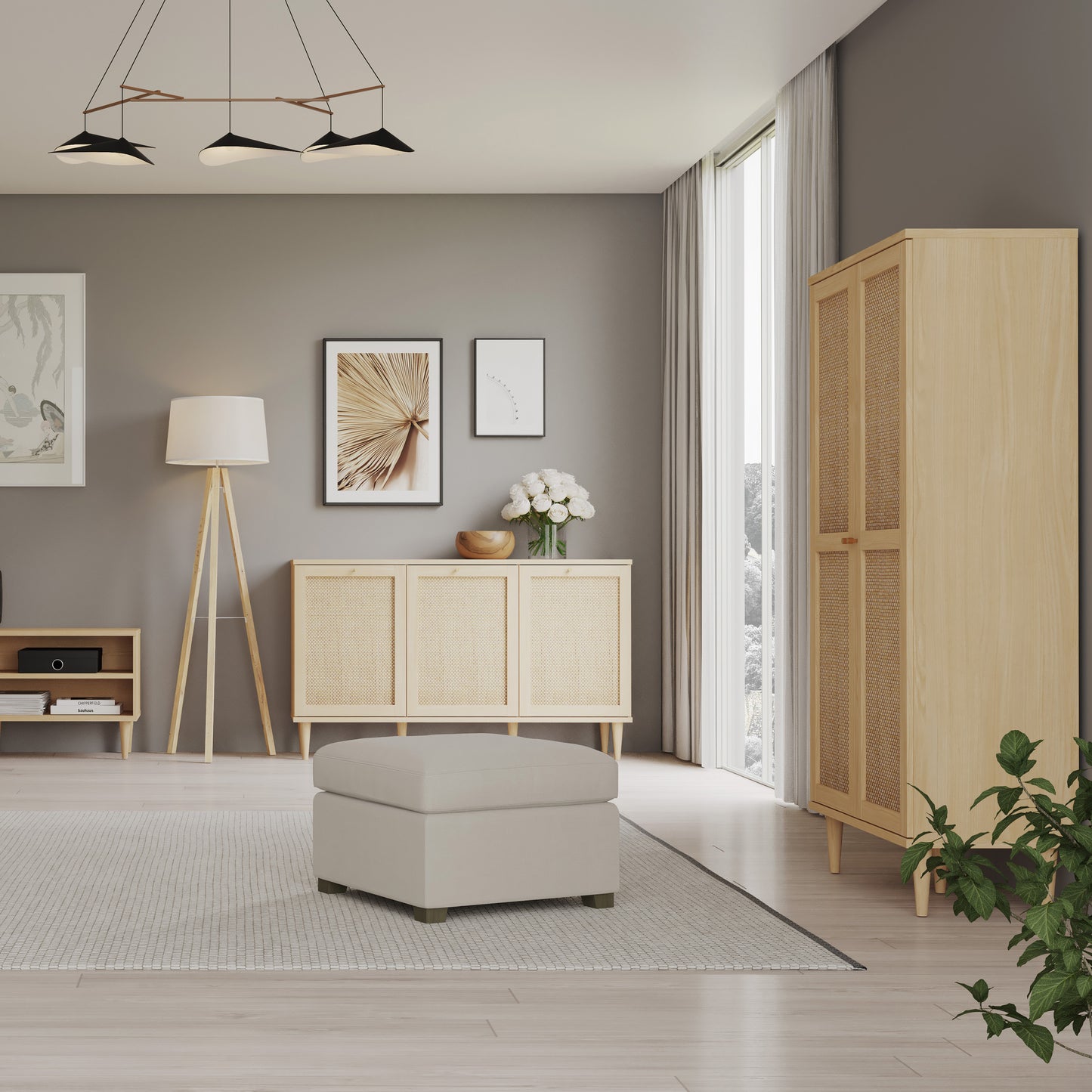 Calasetta 2 Door Cabinet in Rattan