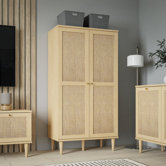 Calasetta 2 Door Cabinet in Rattan