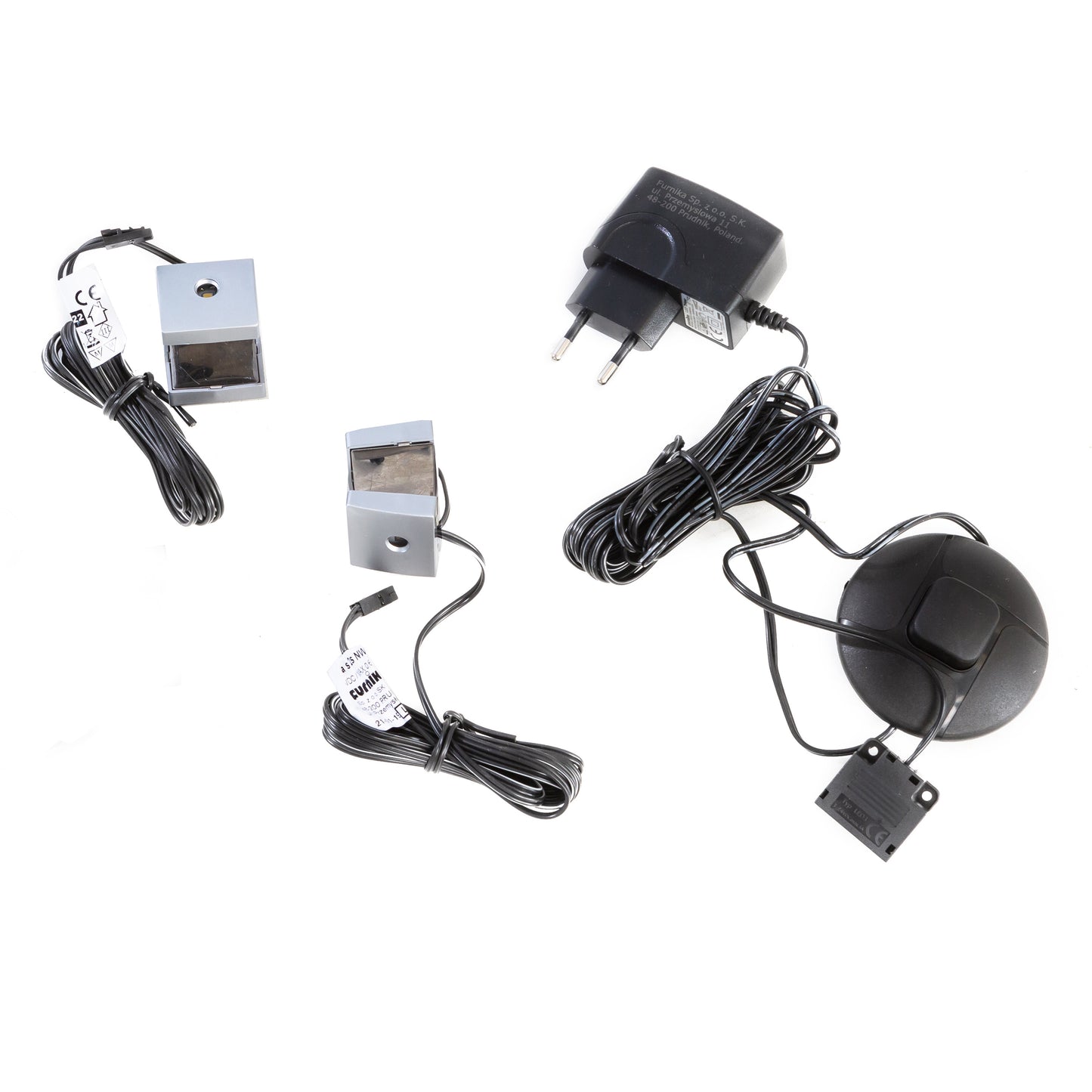 Whisper Display Cabinet with LED Lights in Grey