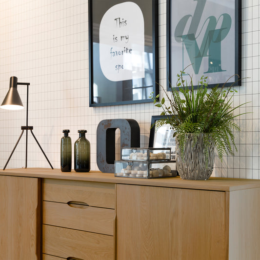 Echo 2 Door 4 Drawers Sideboard in Oak