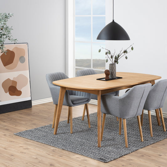 Echo Extendable Dining Table in Oak 270-180x102cm