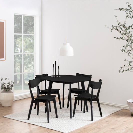 Orion Round Dining Table in Black