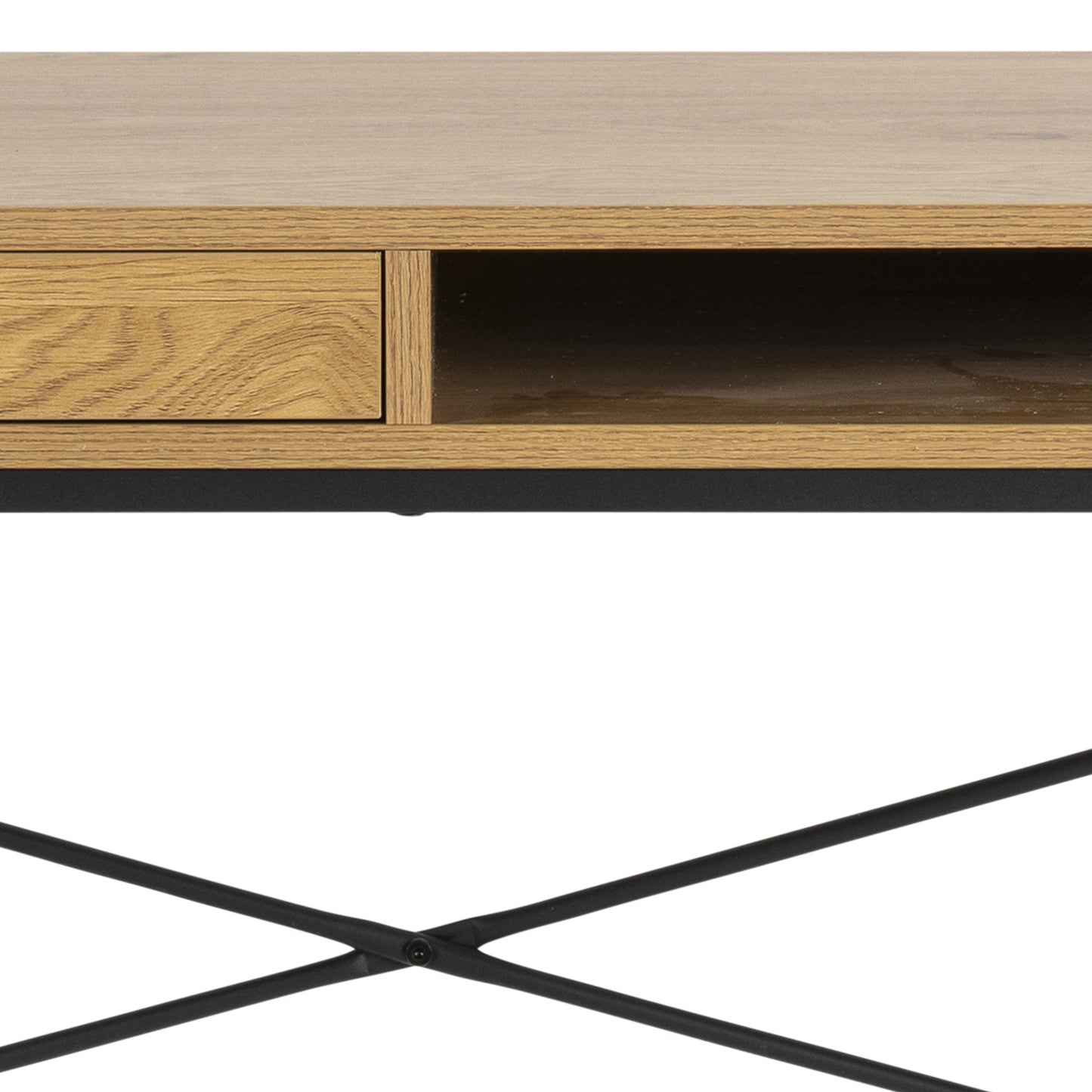 Seaford Desk with 1 Drawer in Oak