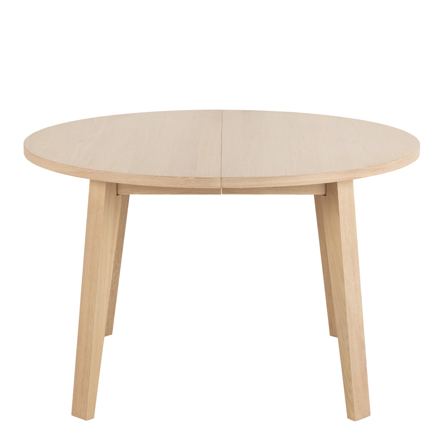 A-Line Round Extendable Dining Table Smoked Oak 120x75cm