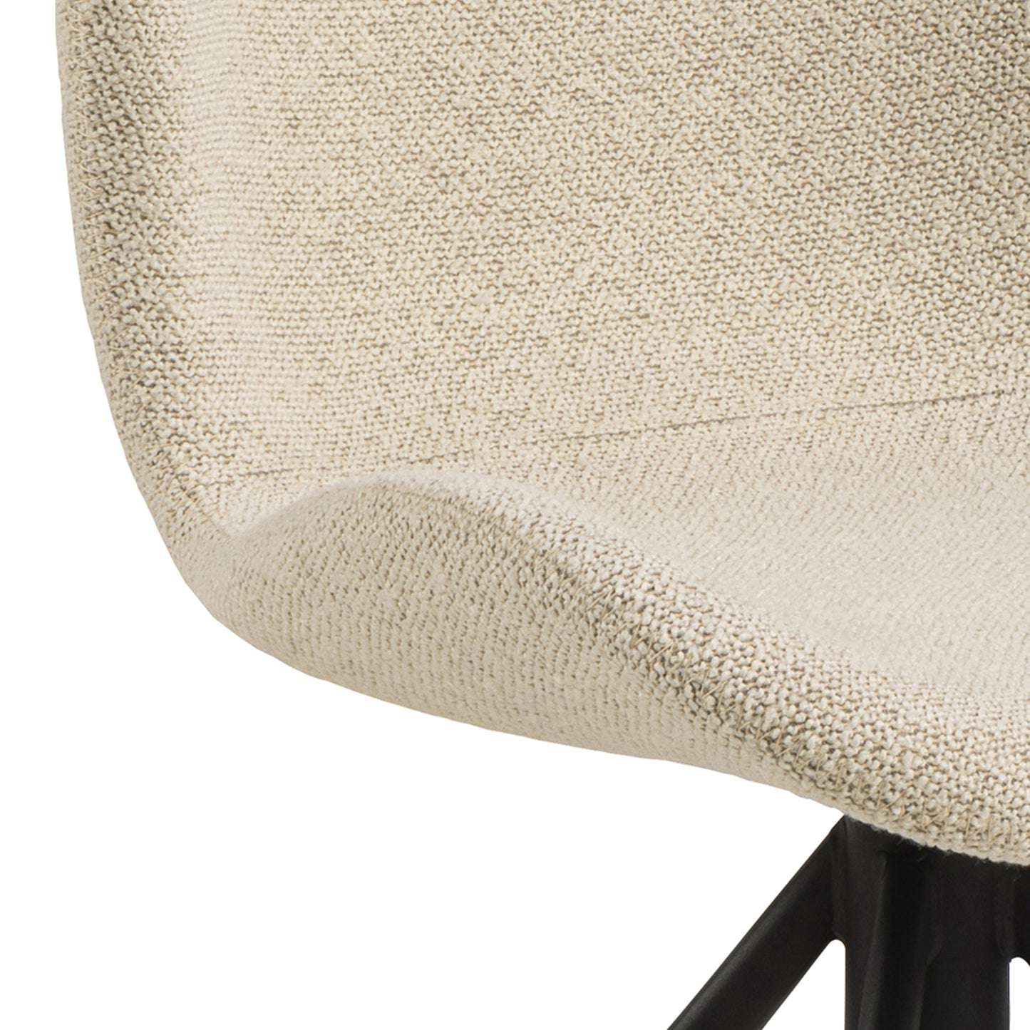 Batilda Swivel Dining Chairs in Cream Set of 2