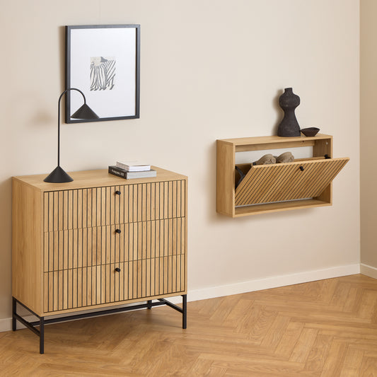Oslo Shoe Cabinet 1 Flip Down Door