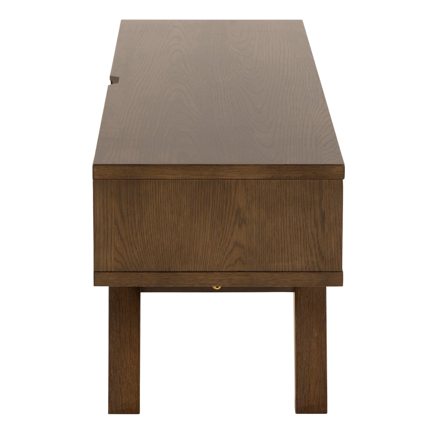A-Line TV Unit with 2 Drawers in Smoked Oak