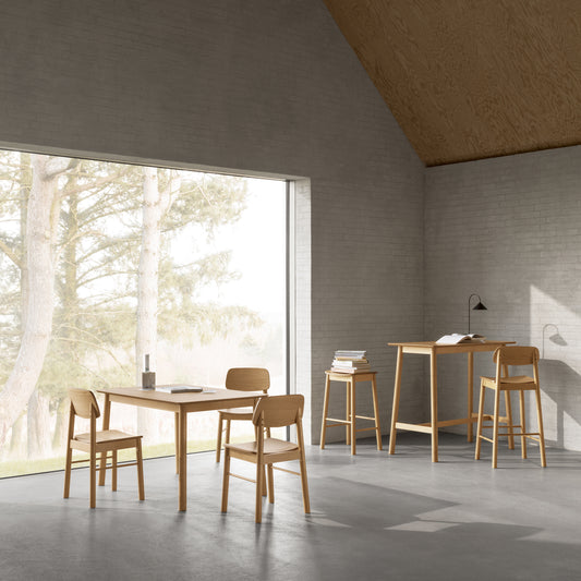 Barlow Rectangular Dining Table in Matt Oak 120x74.8cm