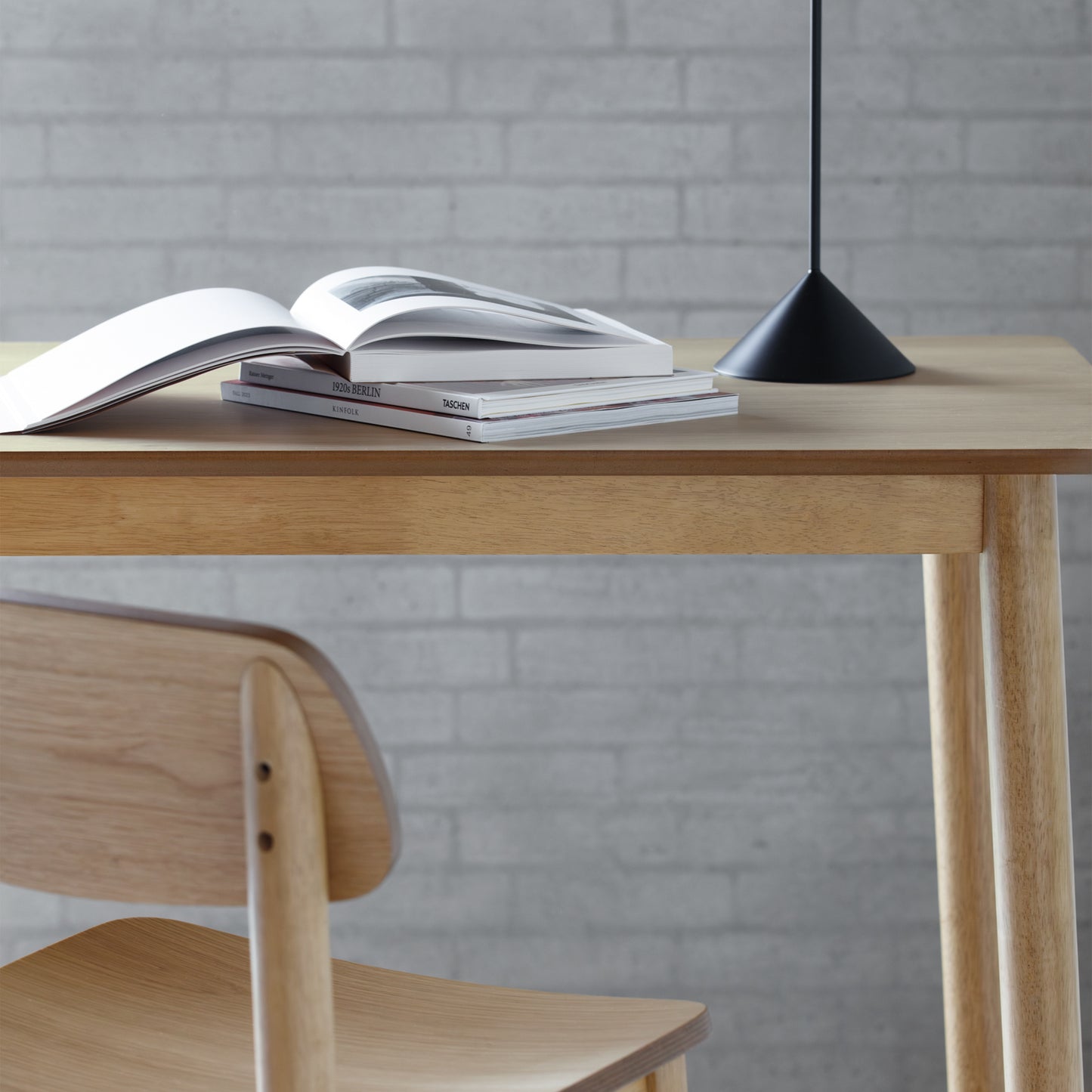 Barlow Rectangular Dining Table in Matt Oak 120x74.8cm