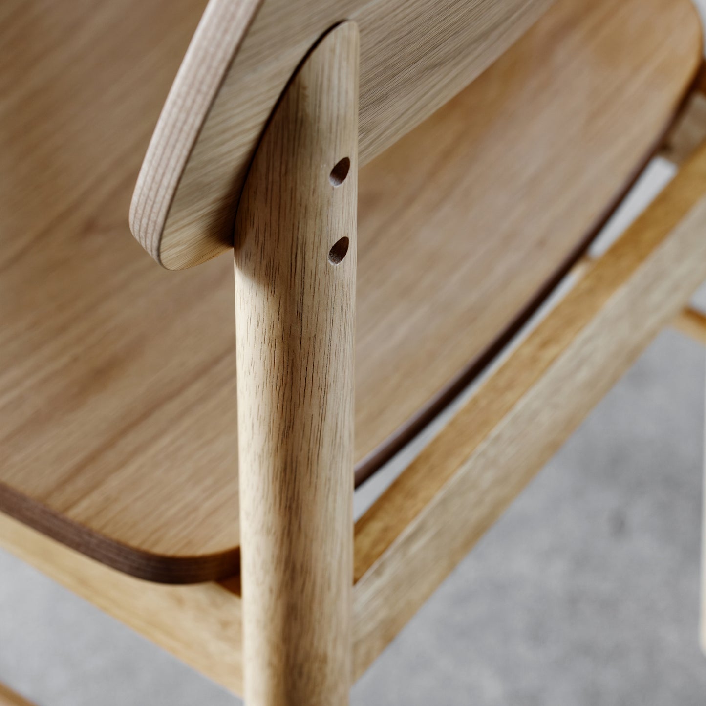 Barlow Bar Stool in Matt Oak Set of 2