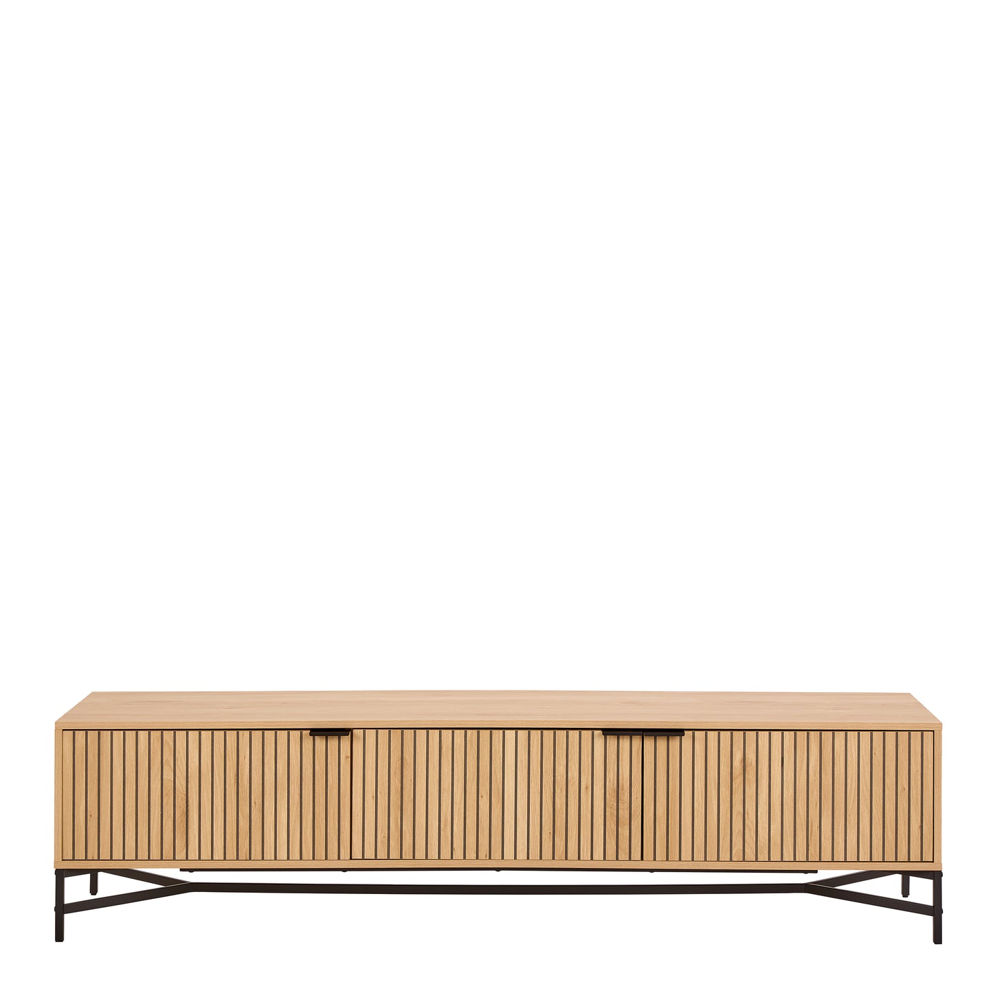 Jaipur TV Unit With 3 Doors 176cm Wide in Oak