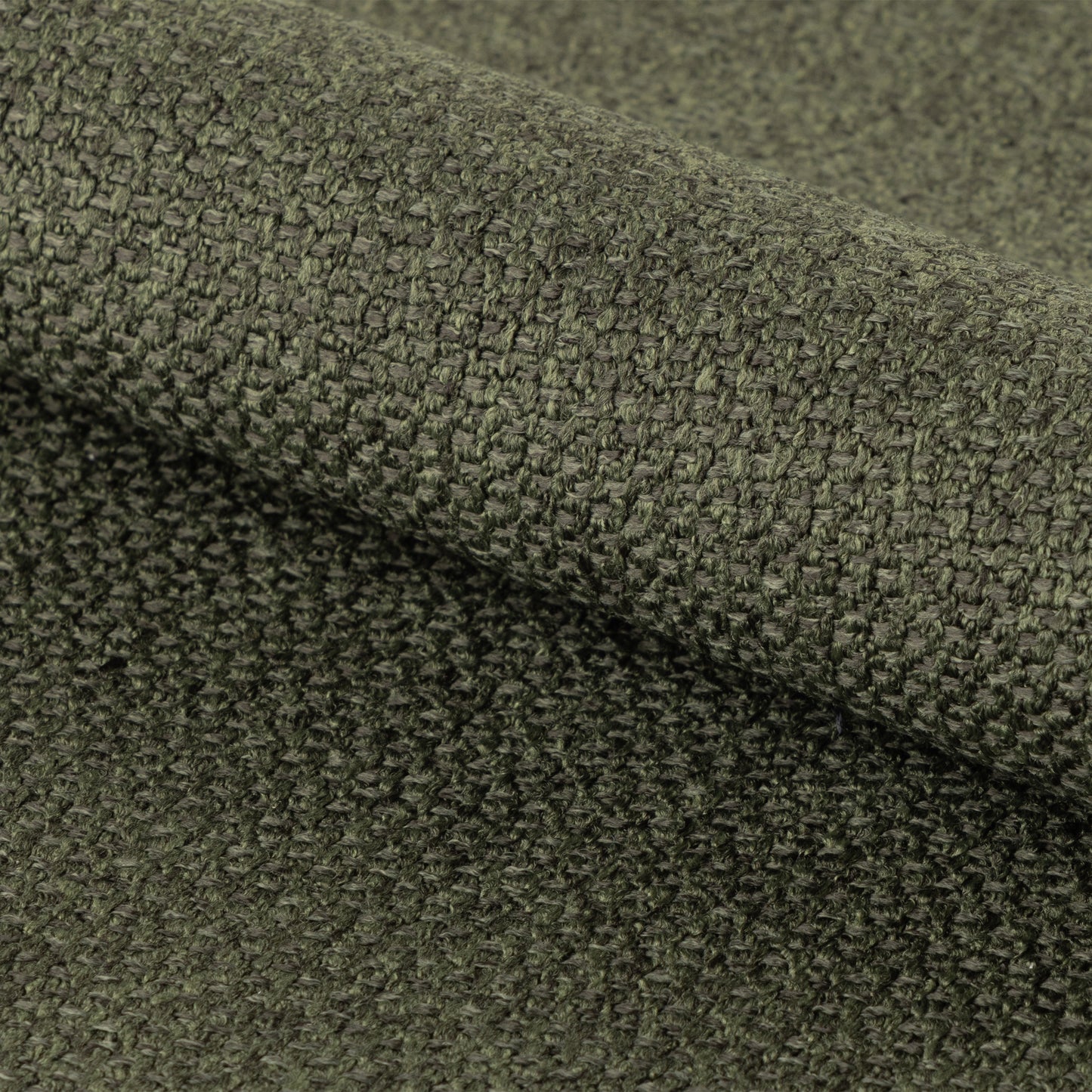 Round Dining Set – Soli Oak & Black Dining Table with 4 Green Darlene Swivel Chairs