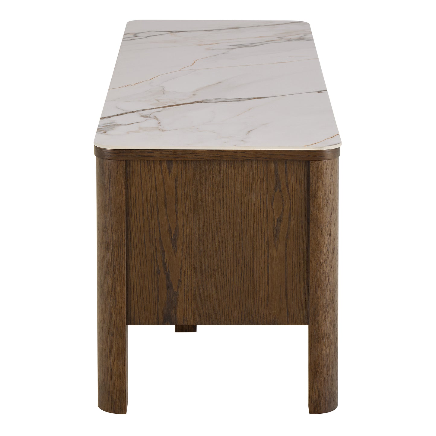 Southampton TV Unit 2 Doors 1 Shelf with Ceramic Cream Top