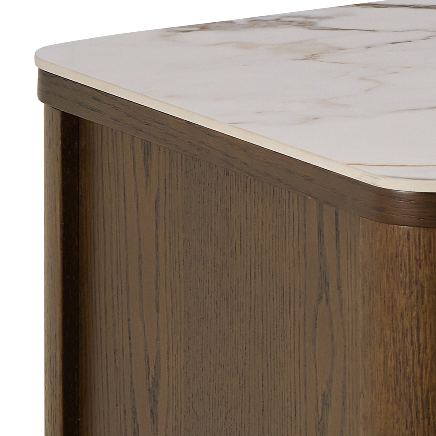 Southampton TV Unit 2 Doors 1 Shelf with Ceramic Cream Top