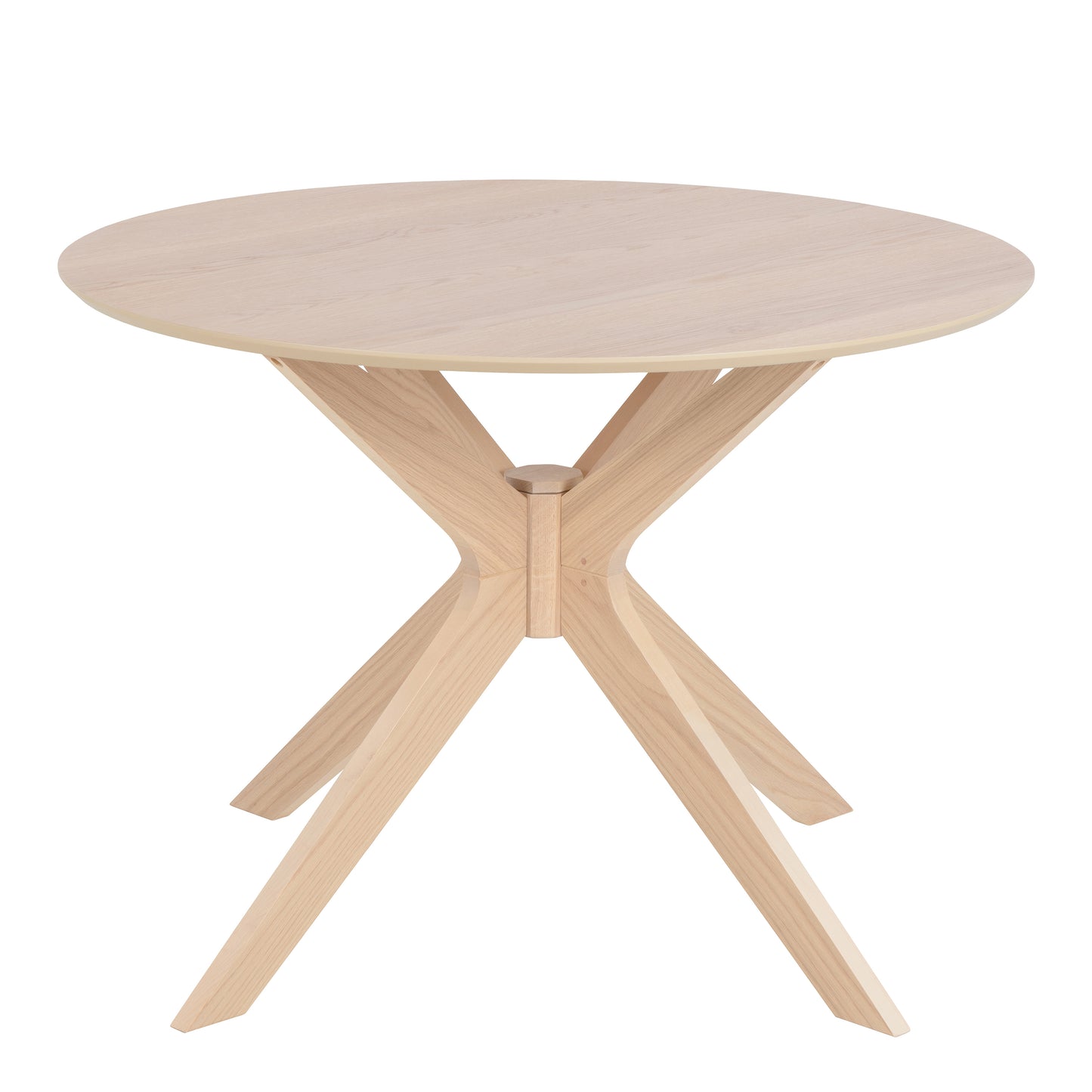 I_Duncan Round Dining Table in White Oak 105x75cm