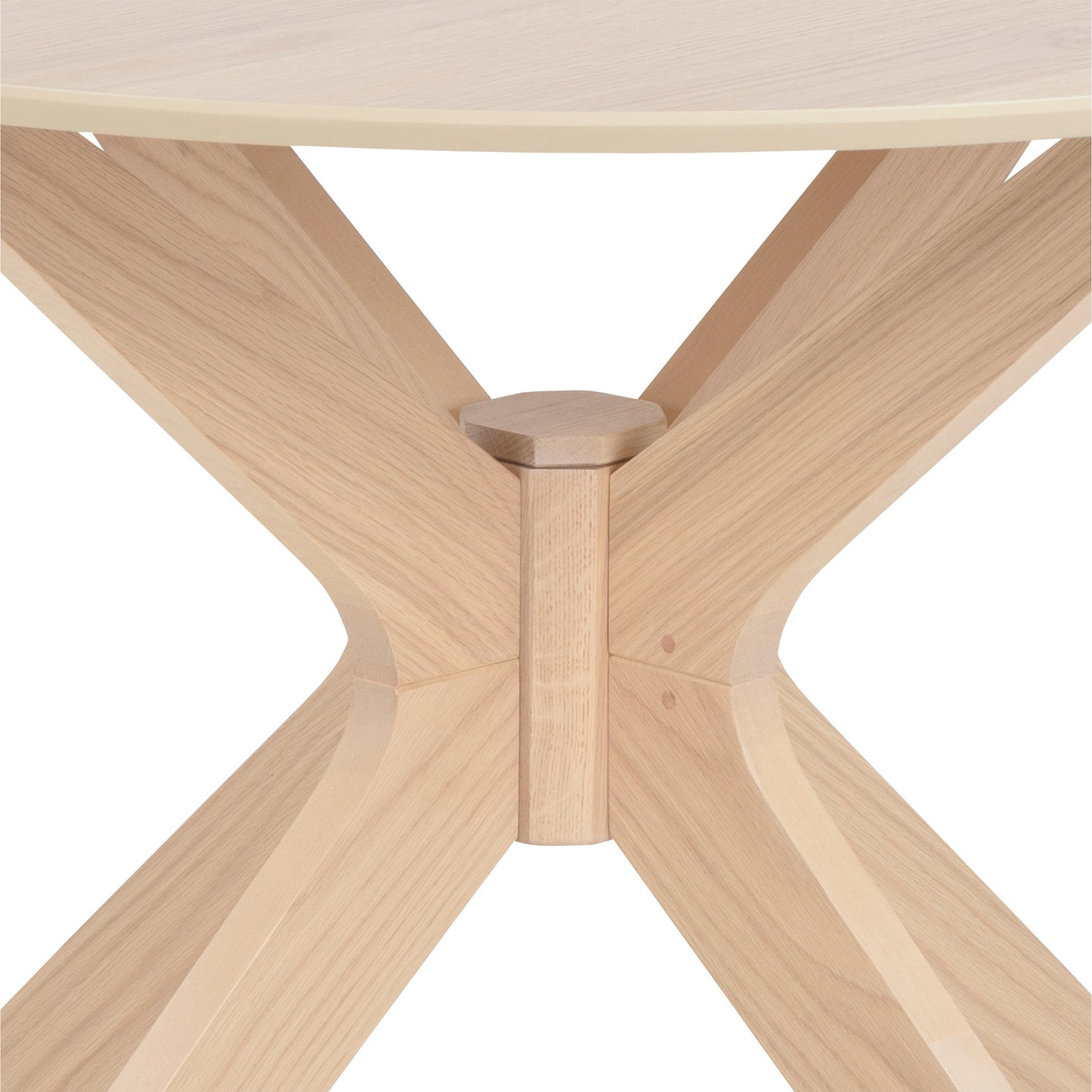 I_Duncan Round Dining Table in White Oak 105x75cm