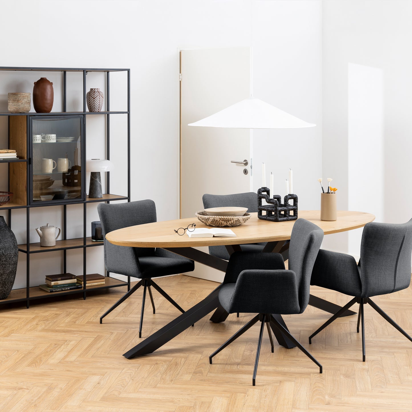 Heaven Oval Dining Table in Oak 220x75.5cm