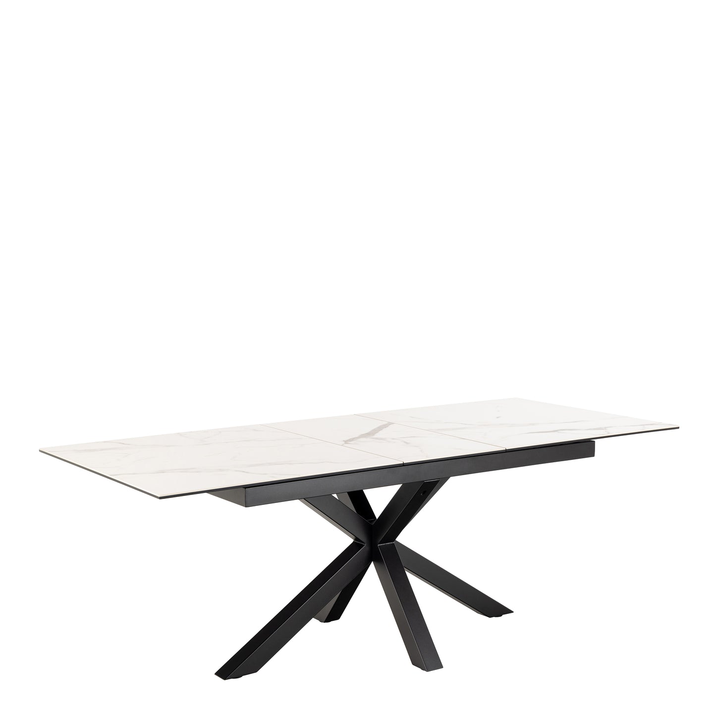 Heaven Extendable Dining Table with Ceramic White Top 168–210cm