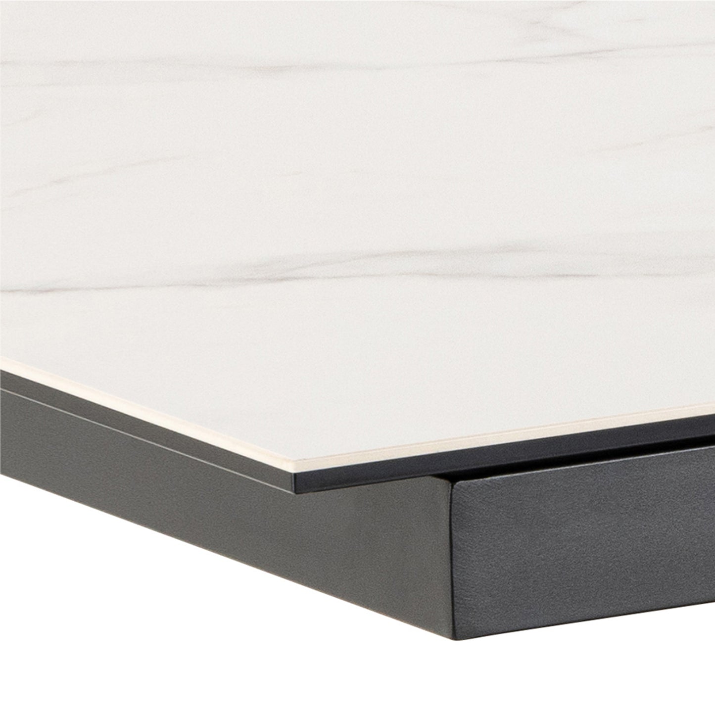 Heaven Extendable Dining Table with Ceramic White Top 168–210cm