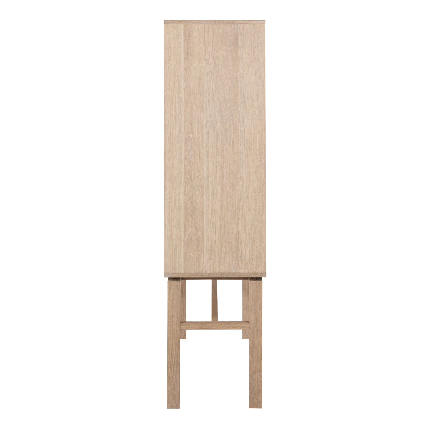 Linley Cabinet with 2 Doors and 4 Shelves in White Oak