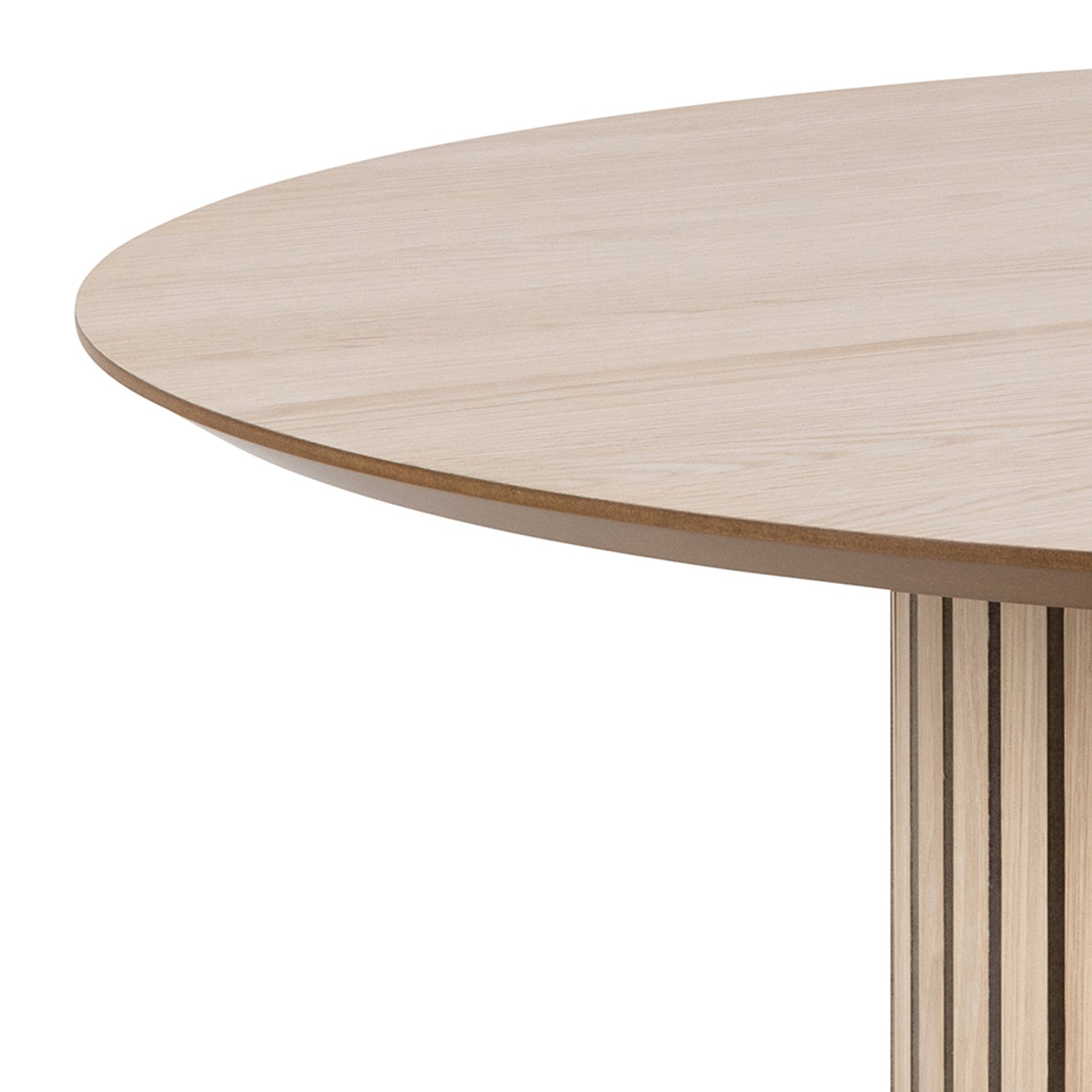 Linley Round Dining Table in White Oak 120x75cm