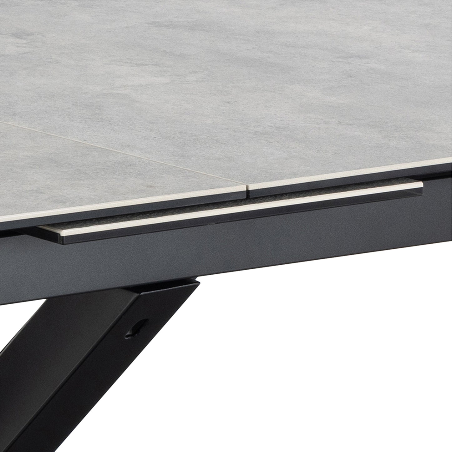 Heaven Extendable Dining Table with Ceramic Grey Top 168–210cm