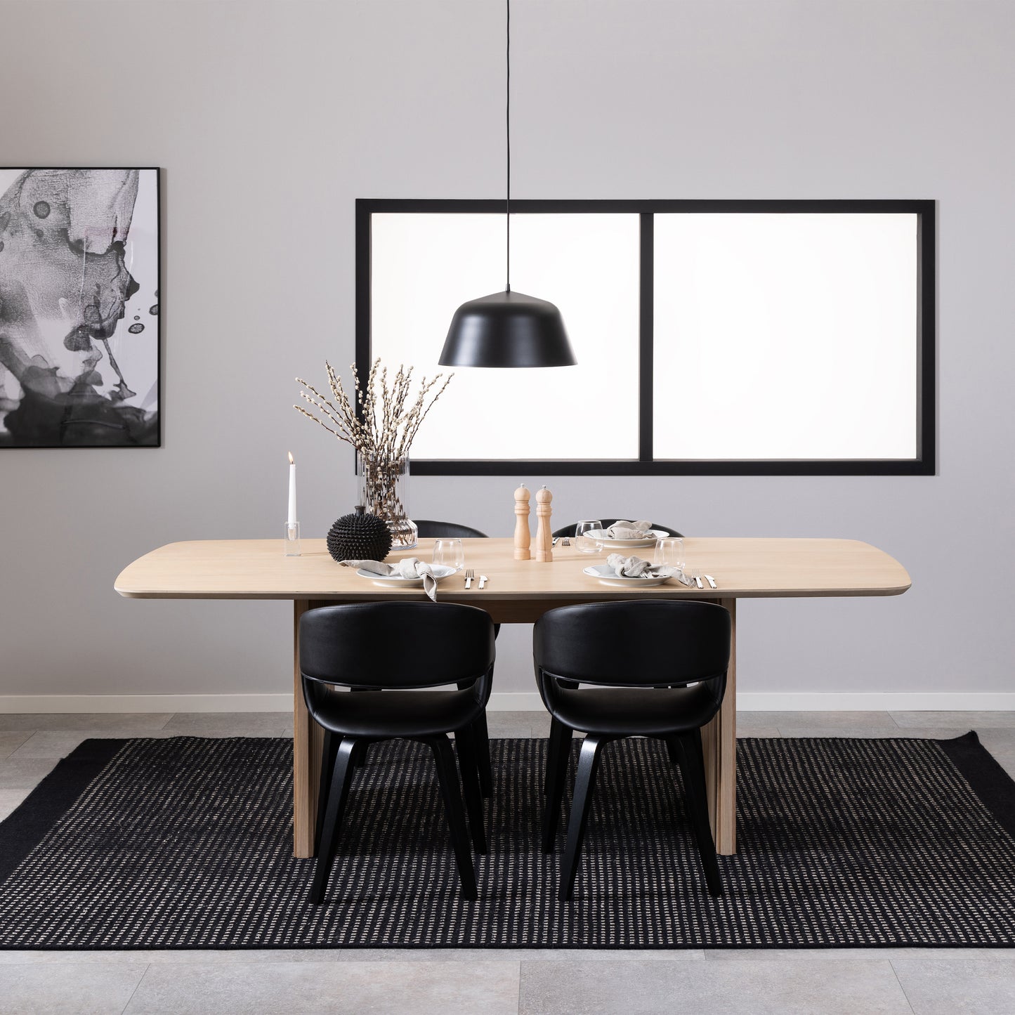 Christo Dining Table in White Oak 220x75cm