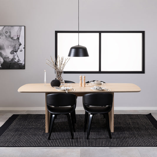 Corven Dining Table in White Oak 220x75cm
