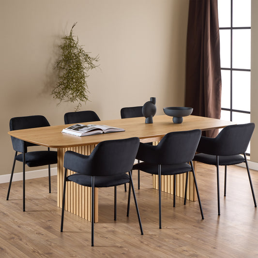 Corven Dining Table in Oak 220x75cm