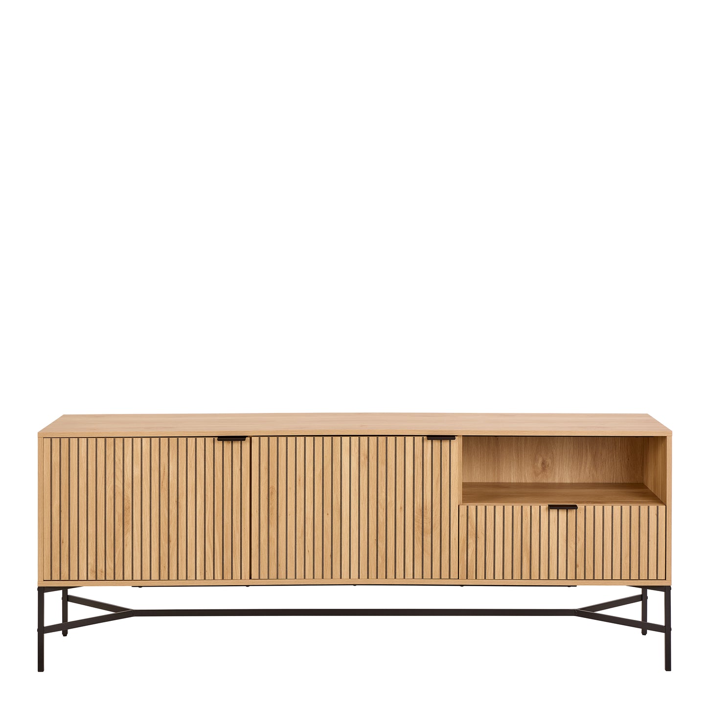 Jaipur Sideboard With 2 Doors and 2 Shelves in Oak