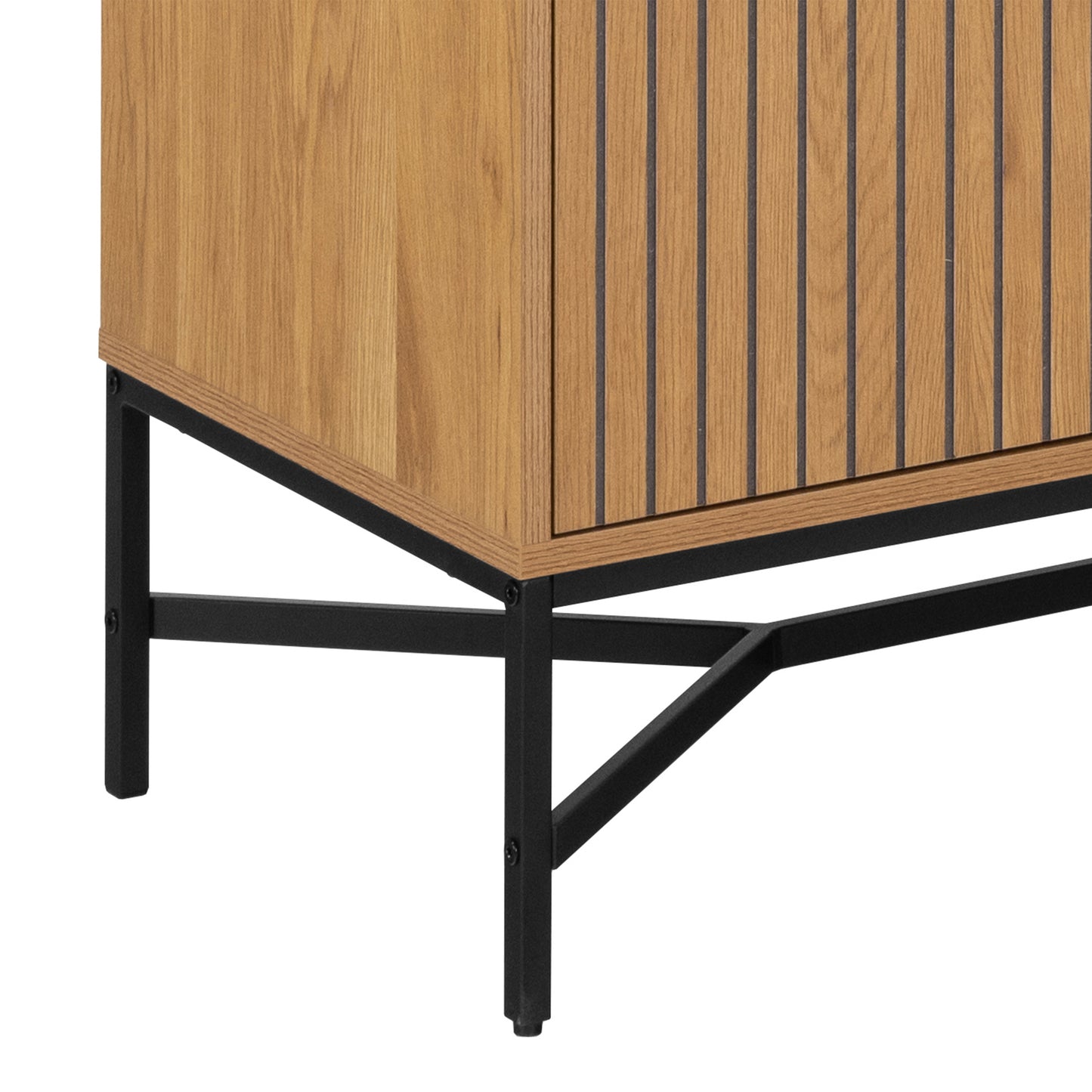 Jaipur Display Cabinet With 4 doors and 6 Shelves in Wild Oak