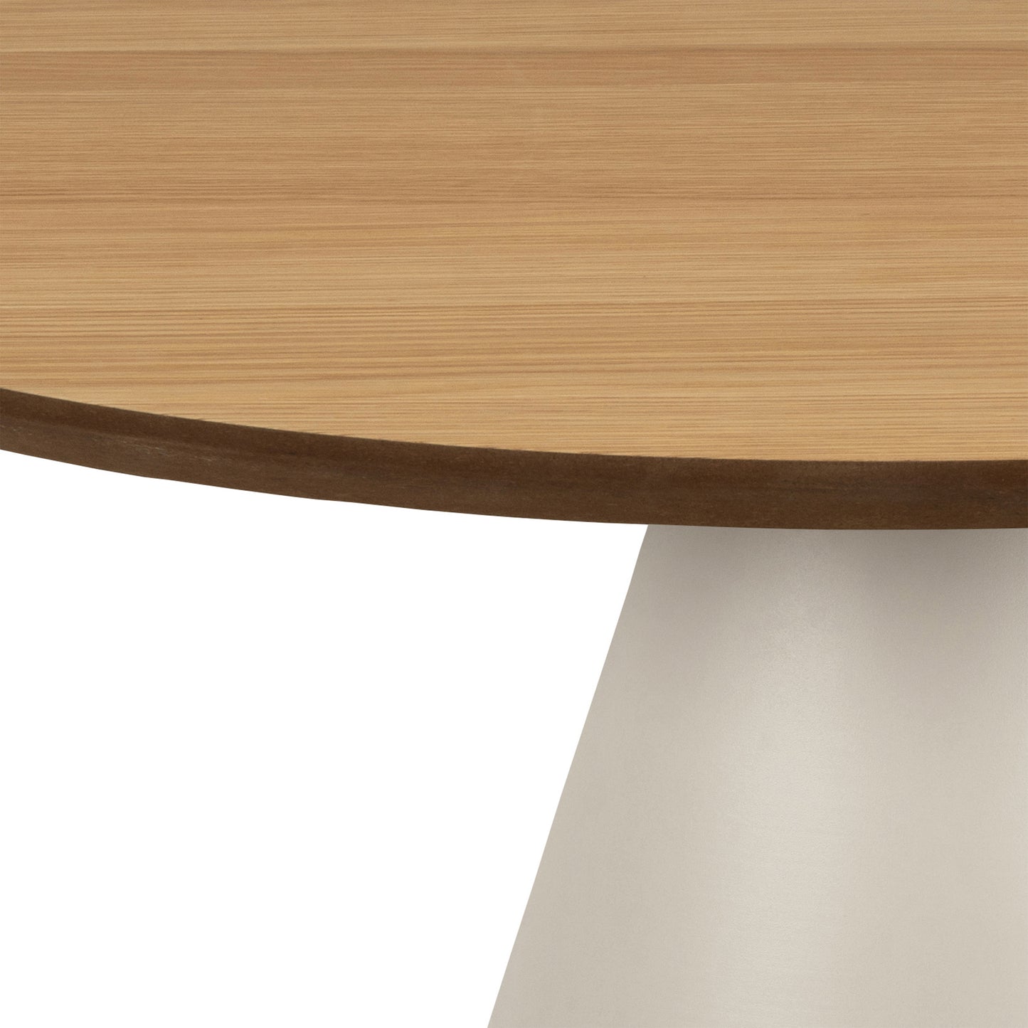 Soli Round Coffee Table in Oak/Grey 65x43cm