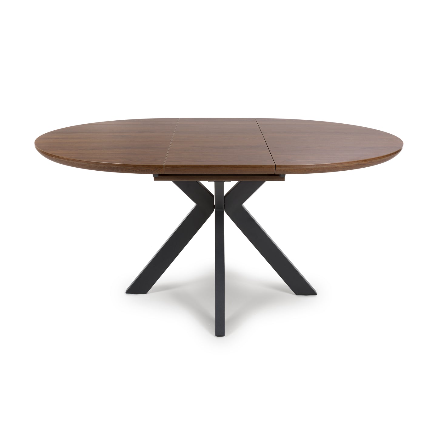 Kaelon Extendable Round Dining Table in Smoked Oak