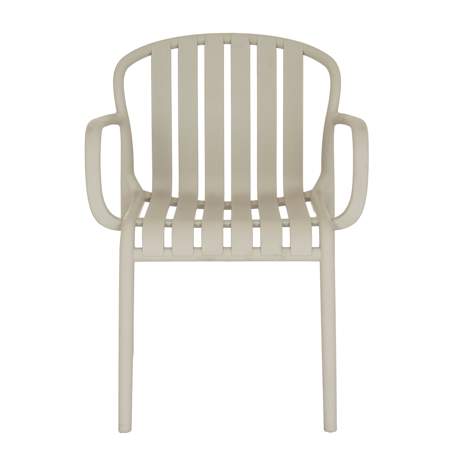 Allura Taupe Outdoor Slat Chair