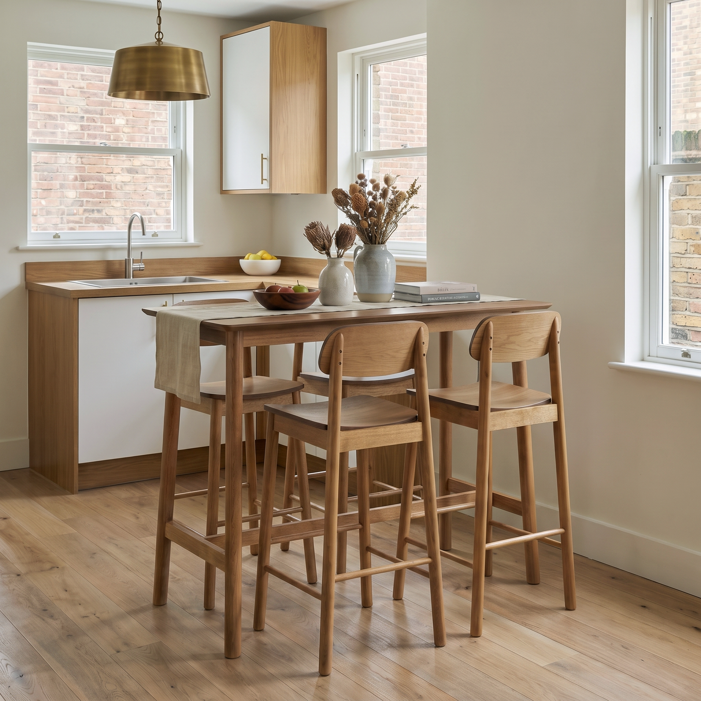 Barlow Bar Table in Matt Oak