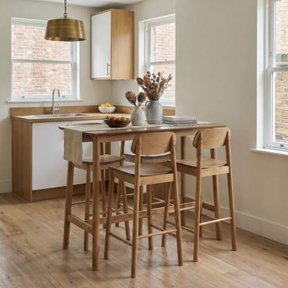 Barlow Bar Table in Matt Oak