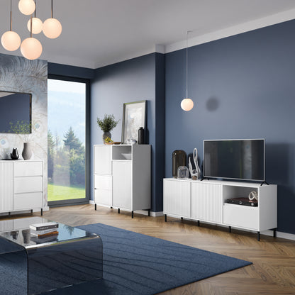 Avenell TV Cabinet in Alpine White