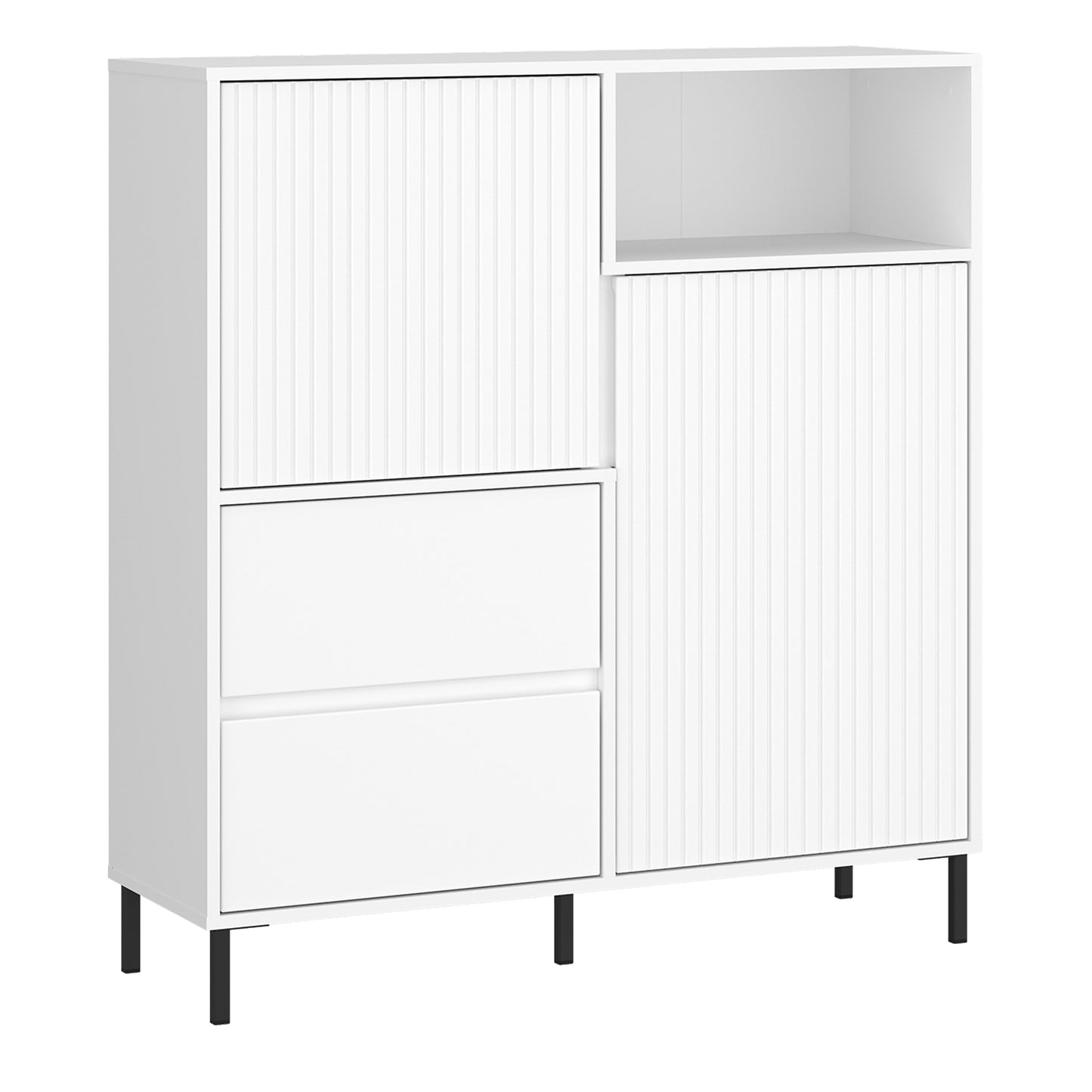Avenell Tall Sideboard in Alpine White