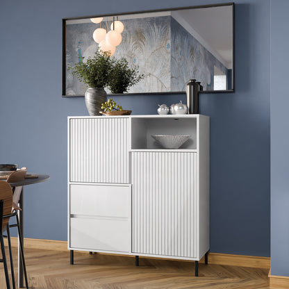 Avenell Tall Sideboard in Alpine White