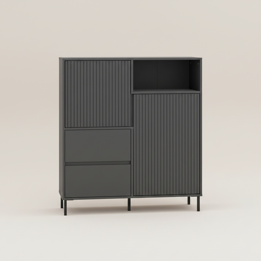 Avenell Tall Sideboard in Anthracite