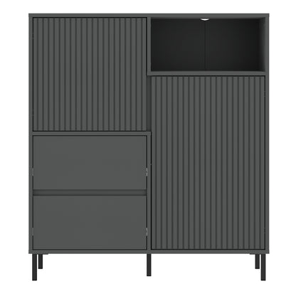 Avenell Tall Sideboard in Anthracite