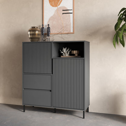 Avenell Tall Sideboard in Anthracite