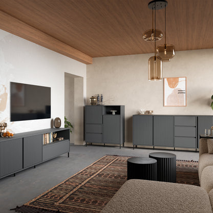 Avenell Tall Sideboard in Anthracite
