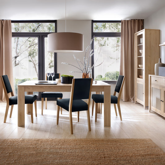 Cestino Dining Table 160-200cm In Jackson Hickory Oak