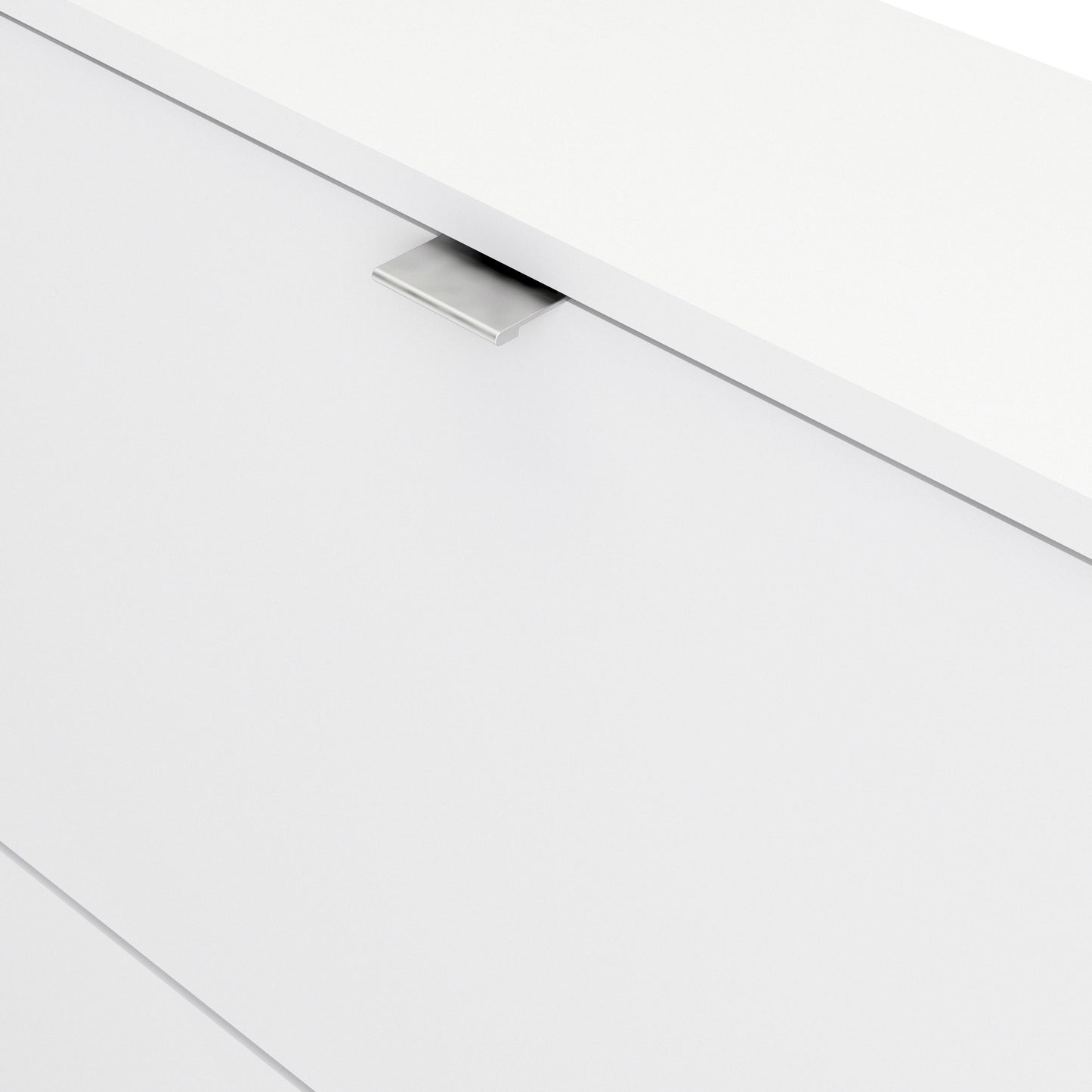 Shoes Cabinet with 2 Flip-Down Doors in White