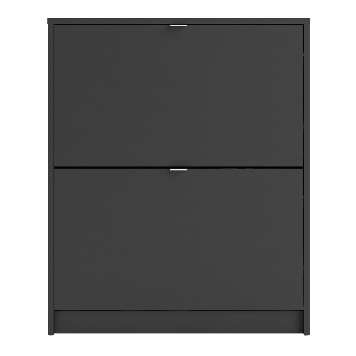 Forma Shoe Cabinet 2 Flip Down Doors in Matt Black 2 Layers