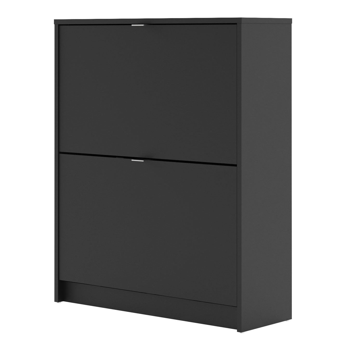 Forma Shoe Cabinet 2 Flip Down Doors in Matt Black 2 Layers