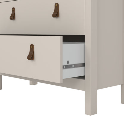 Harrow China Cabinet in Cashmere & Leather Tab Handles